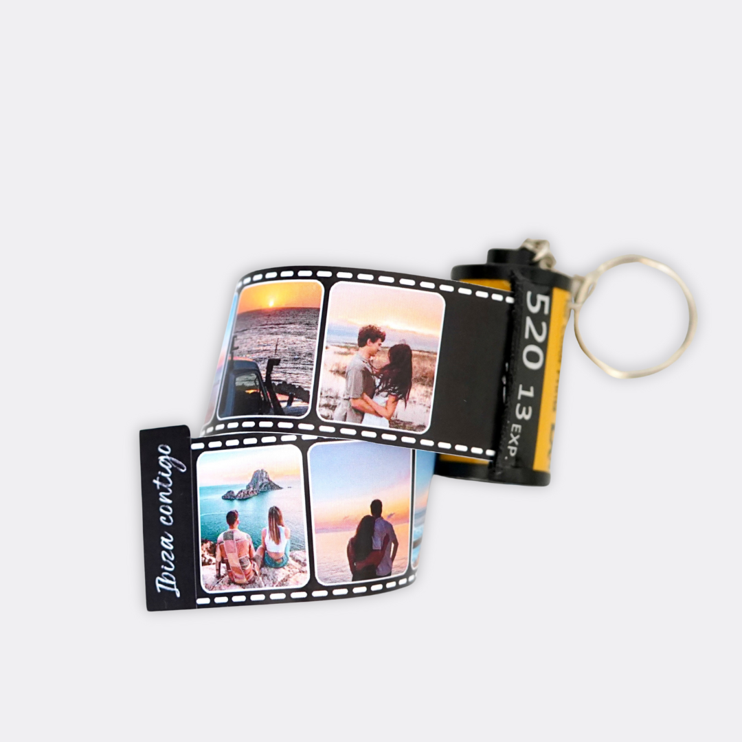 Porta-Chaves com Rolo Fotográfico Personalizado